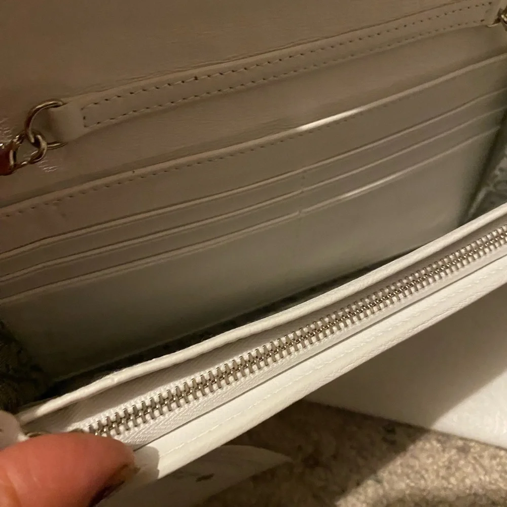 Christian Dior Lambskin Large stirtch Cannage Chain wallet